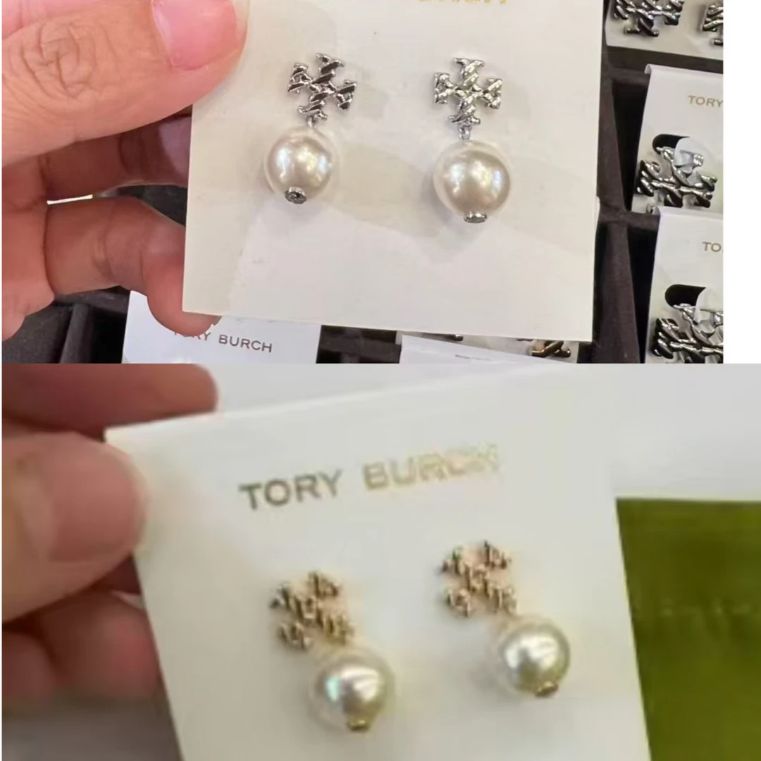 Tory Burch/汤丽柏琦金色/银色耳钉 197865260691