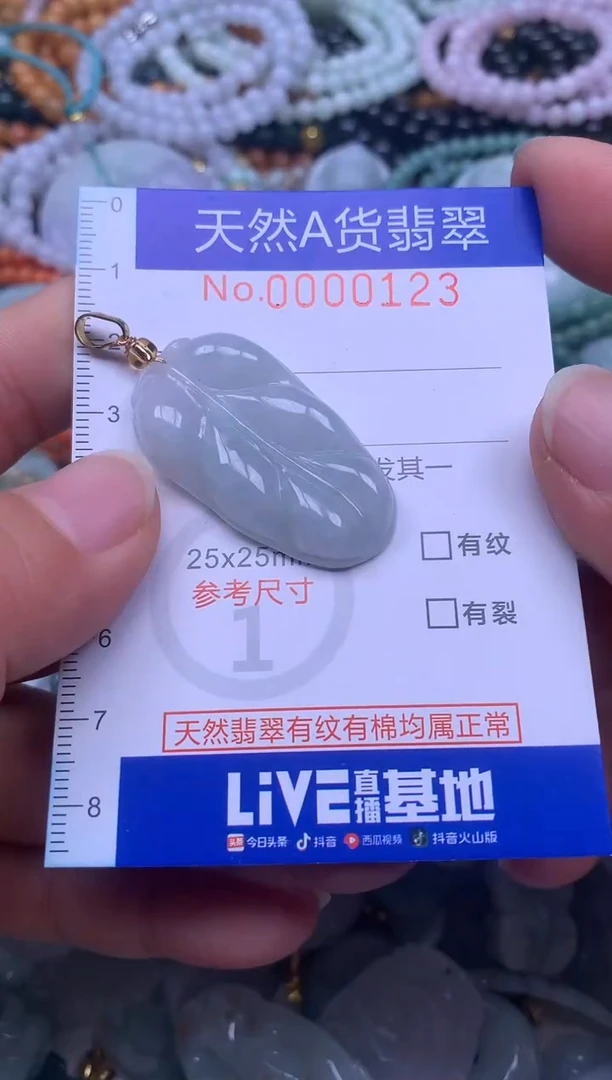 颈饰未镶嵌翡翠天然翡翠