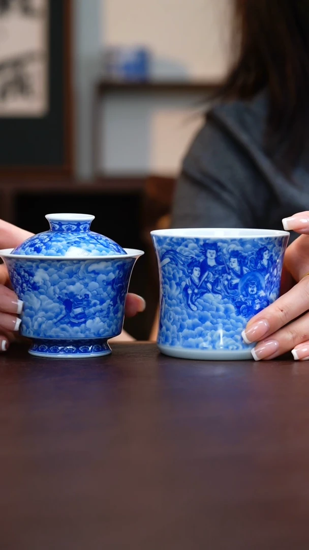 4****6青山赋天龙八部主人杯三官盖碗陶瓷