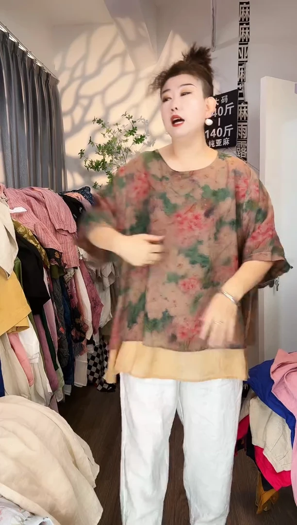 亚麻汉麻苎麻大码女装。