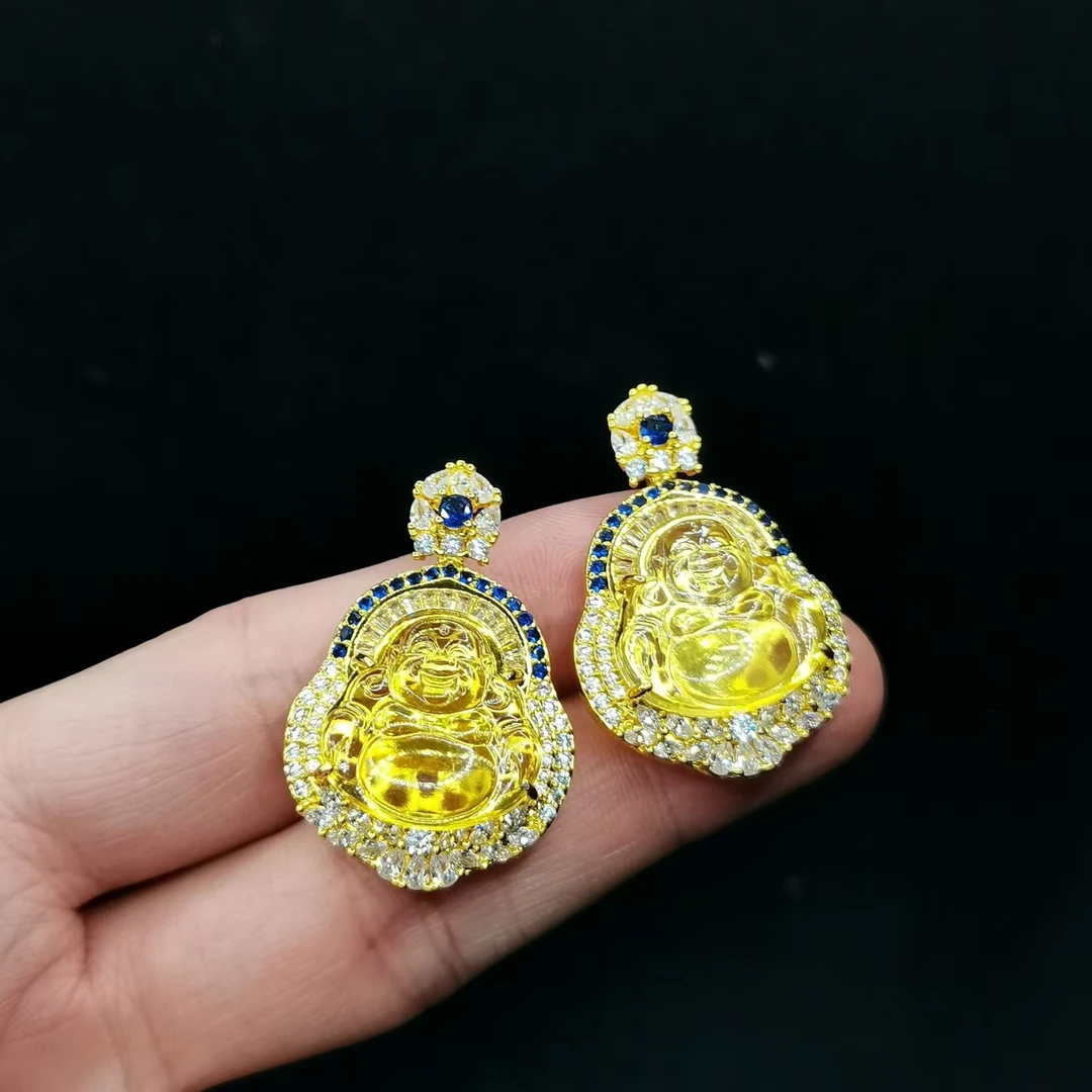 【康康严选】琥珀佛公吊坠赠链X9【多样性发其一】约18-18mm+