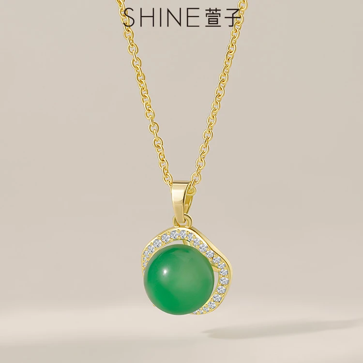 SHINE绿茵浮光项链