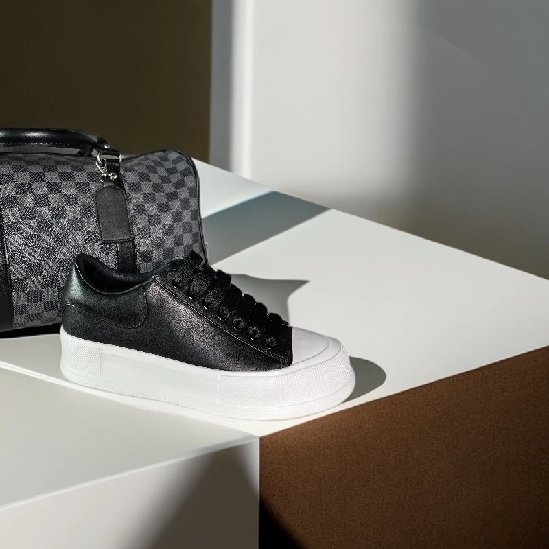 潮流松糕鞋透气板鞋厚底低帮百搭夏季时尚休闲鞋休闲新款