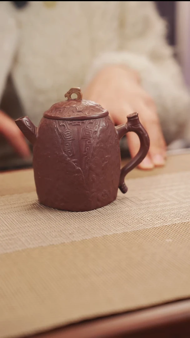 原矿老紫泥高青铜器紫砂壶14