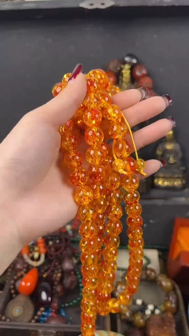 【闪购商品】琥珀颈饰未镶嵌项链