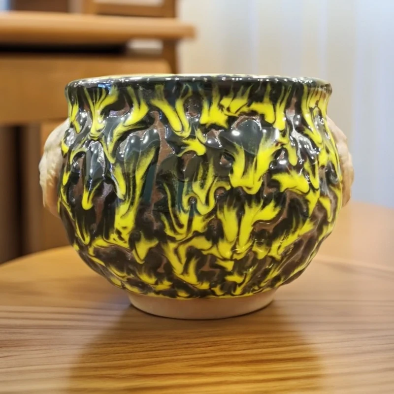 建盏四大神兽茶杯虎头杯青龙百虎朱雀柴烧志野岩矿釉主人茶具套装