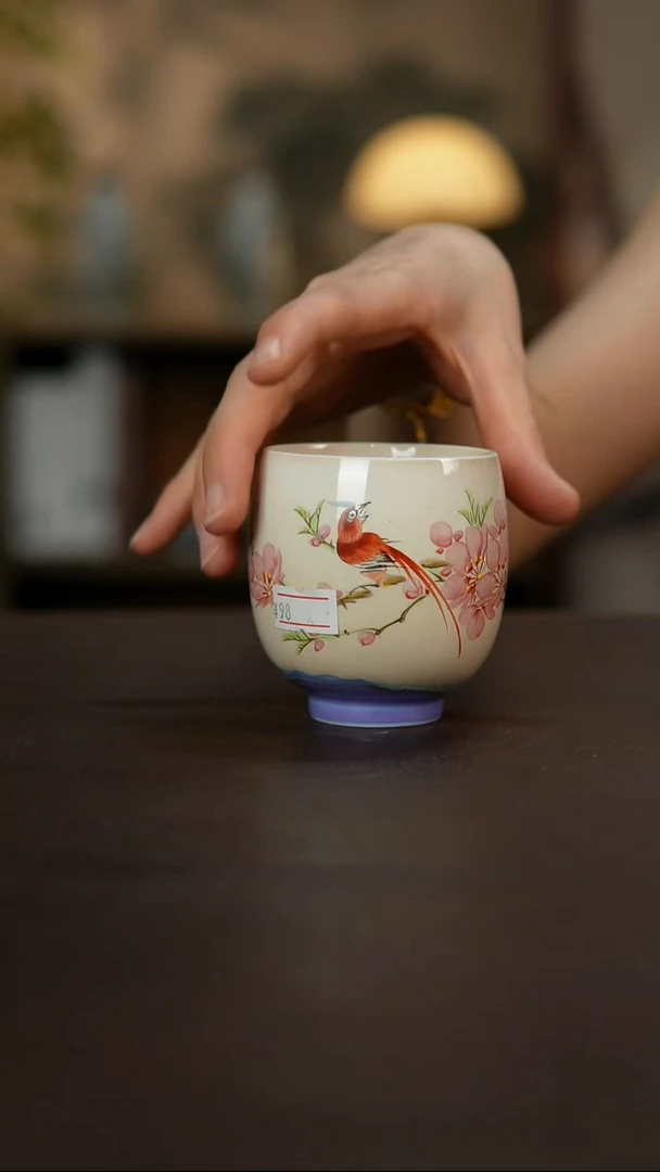 杯景德镇陶瓷杯碗柴烧多人