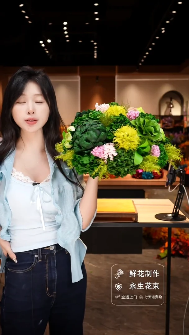 手工艺品琉璃手工花器花束空运包邮送货上门-以图片为准
