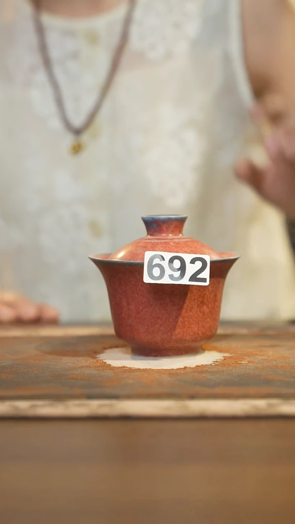 陶瓷茶器茶具盖碗692微瑕