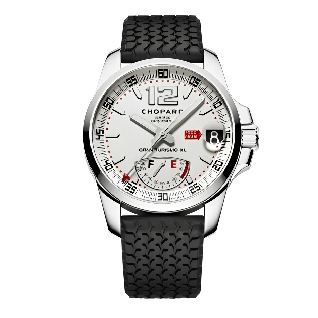 99新 Chopard/萧邦 MILLE MIGLIA/44mm/168457-3002/白盘动储男表