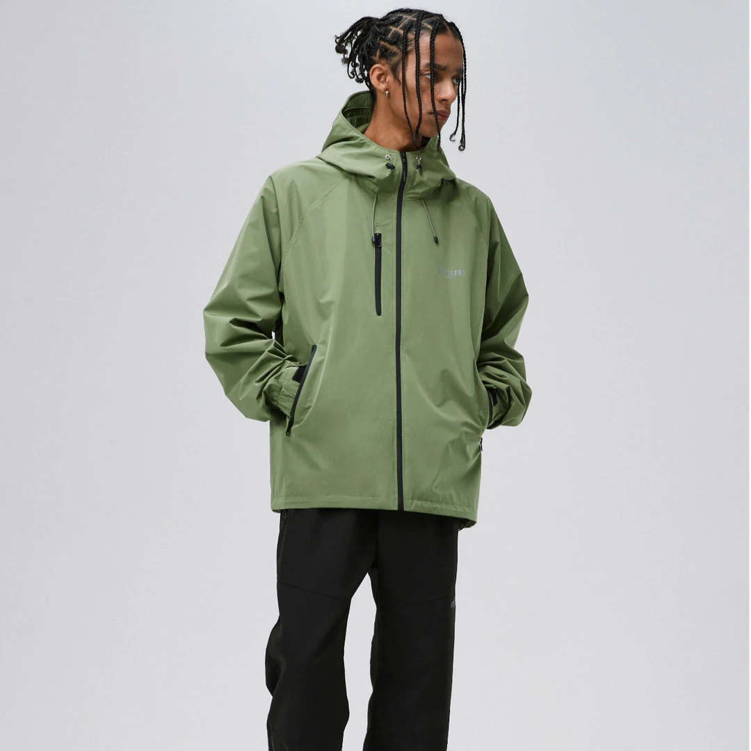 S04(ST)-K4416-BON纯色基础时尚百搭冲锋衣夹克外套