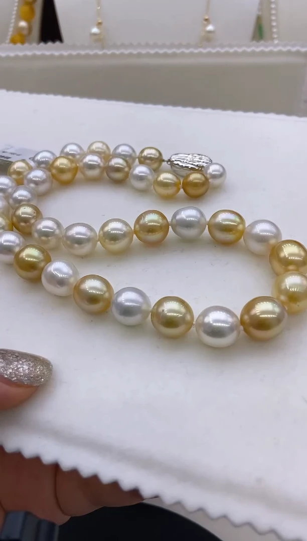 未镶嵌海水珍珠项链96 9.5-11.5mm