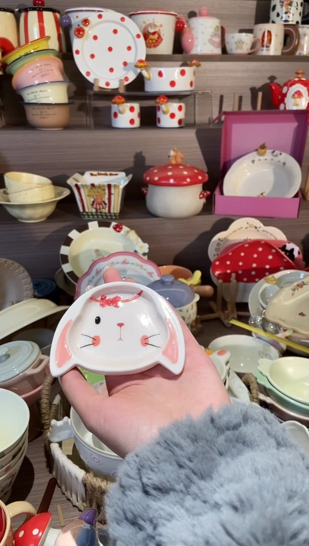 【闪购商品】瓷兔子小碟