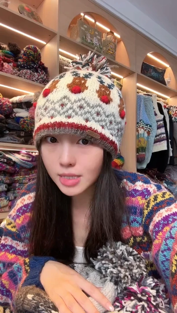 羊毛麋鹿帽子