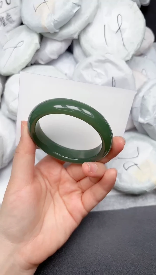 未镶嵌手镯石英质玉145-54.5