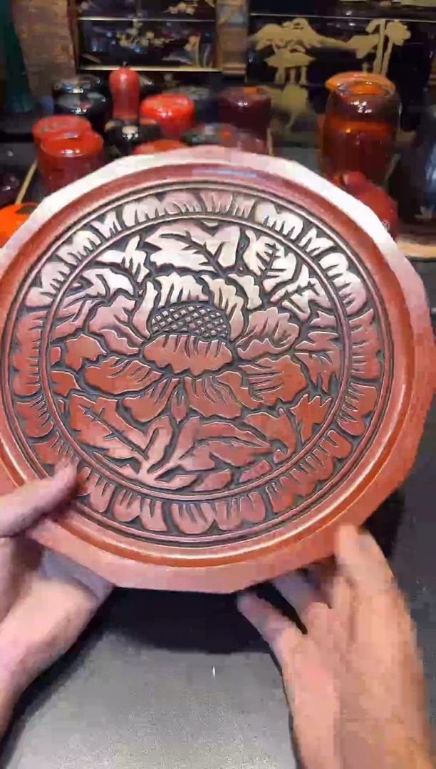 镰仓雕茶盘镰仓雕茶盘