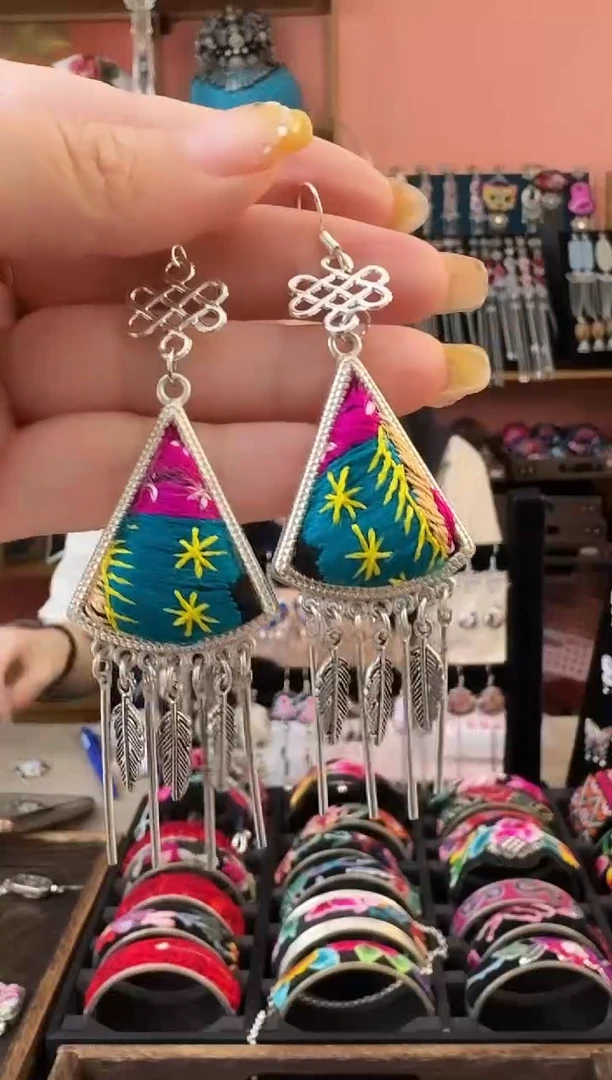 织绣艺枝独绣老绣饰品95