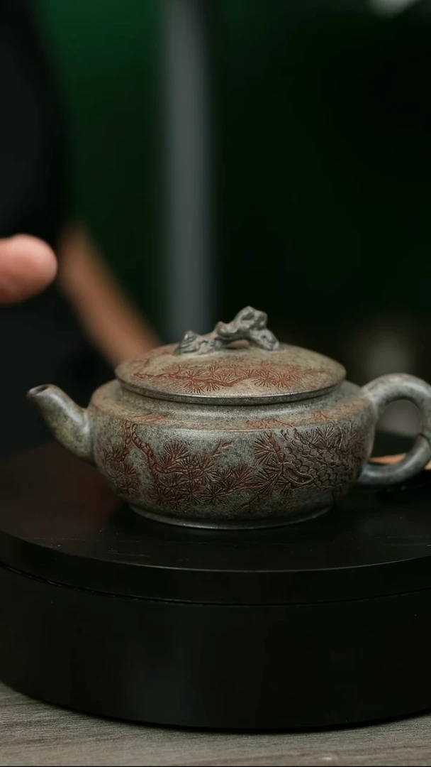 茶壶紫砂凌**花H1646周卓琴松针太湖石