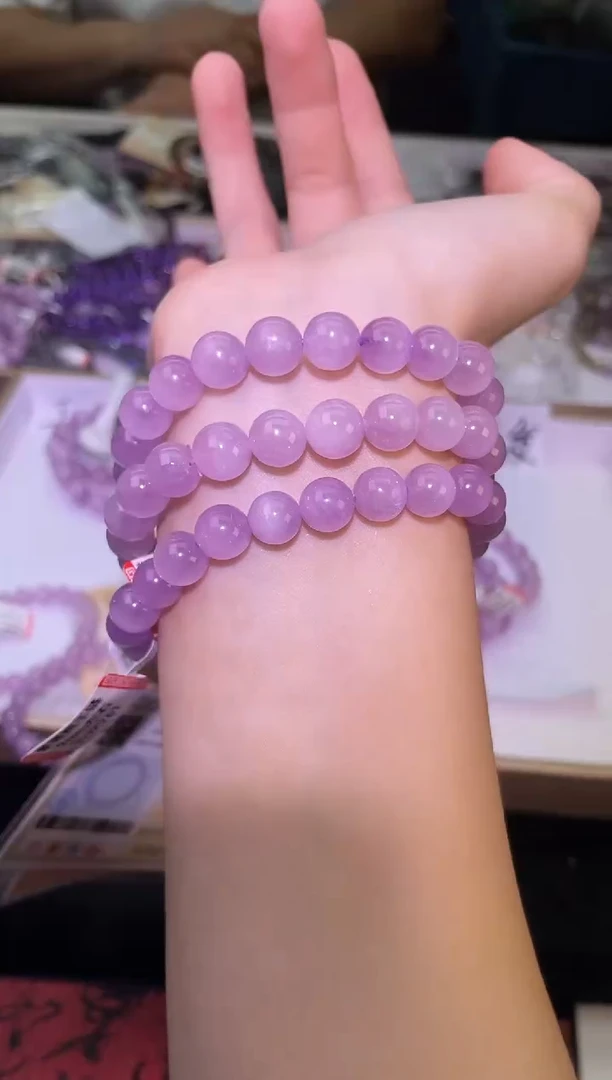 未镶嵌锂辉石手链9±/x-290【多样性发一件