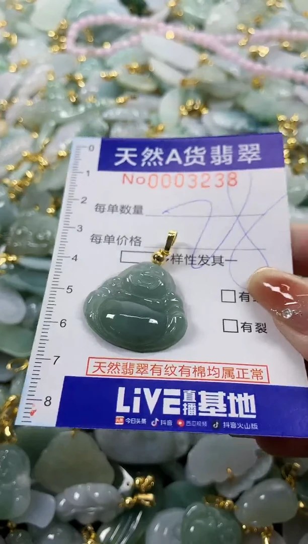 颈饰未镶嵌翡翠天然A货翡翠