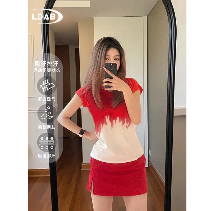 临典专业羽毛球服运动套装女2025夏季新款户外速干高颜值大赛服