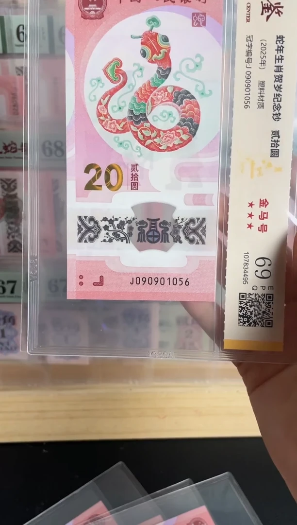 塑料蛇钞J090901056金马号69分独5尾6
