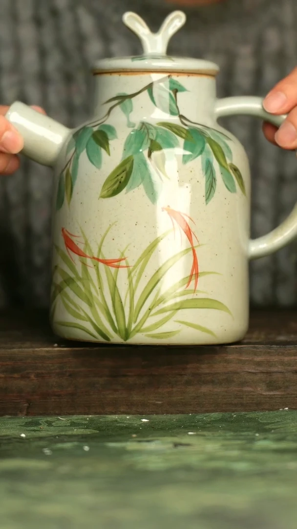 青诗集手工手绘瓷器