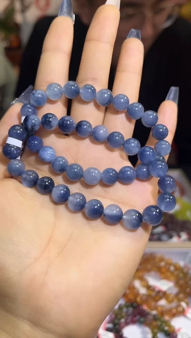 【闪购商品】水晶手链未镶嵌21多样性发其一蓝兔毛8+