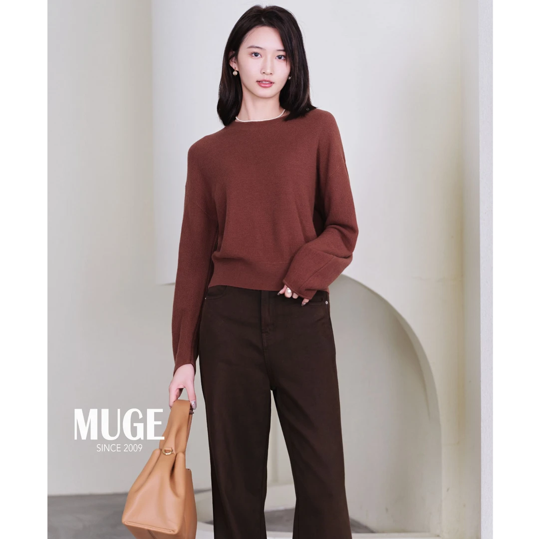 慕歌MUGE/长袖毛针织衫秋冬 311073