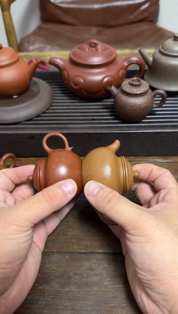茶壶紫砂骆****0小莲子一对壶