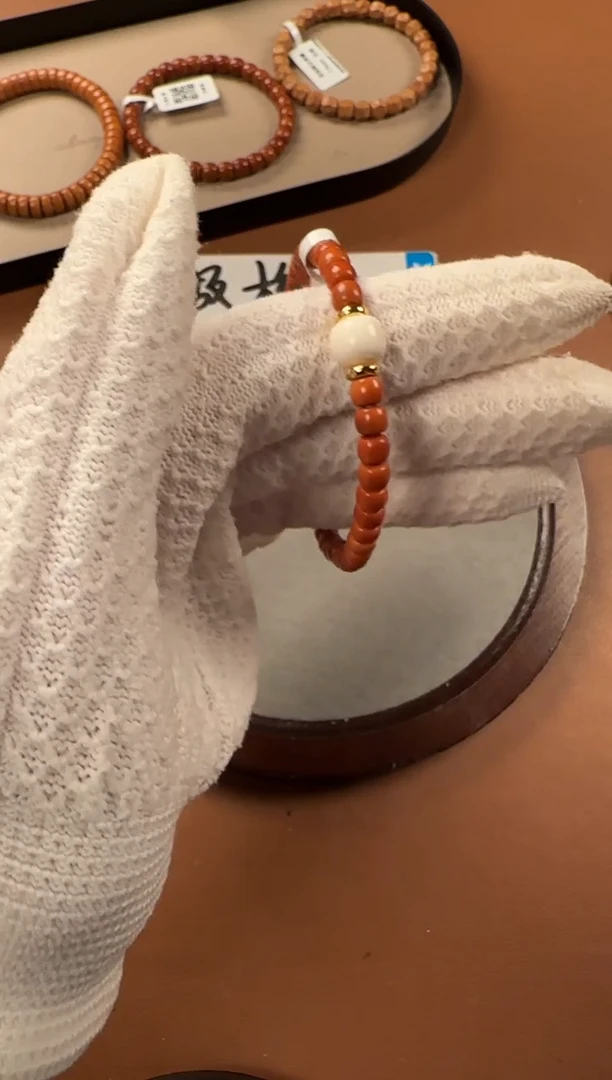 手串橄榄核5.6mm核尖单圈