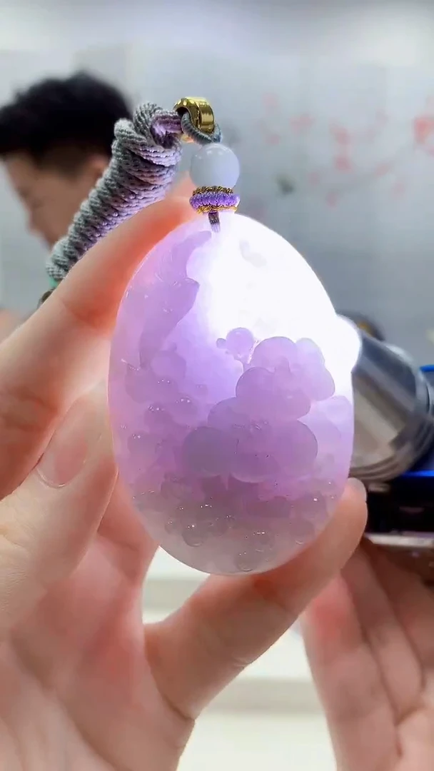 未镶嵌定制翡翠问*4917ry-毛货挂件