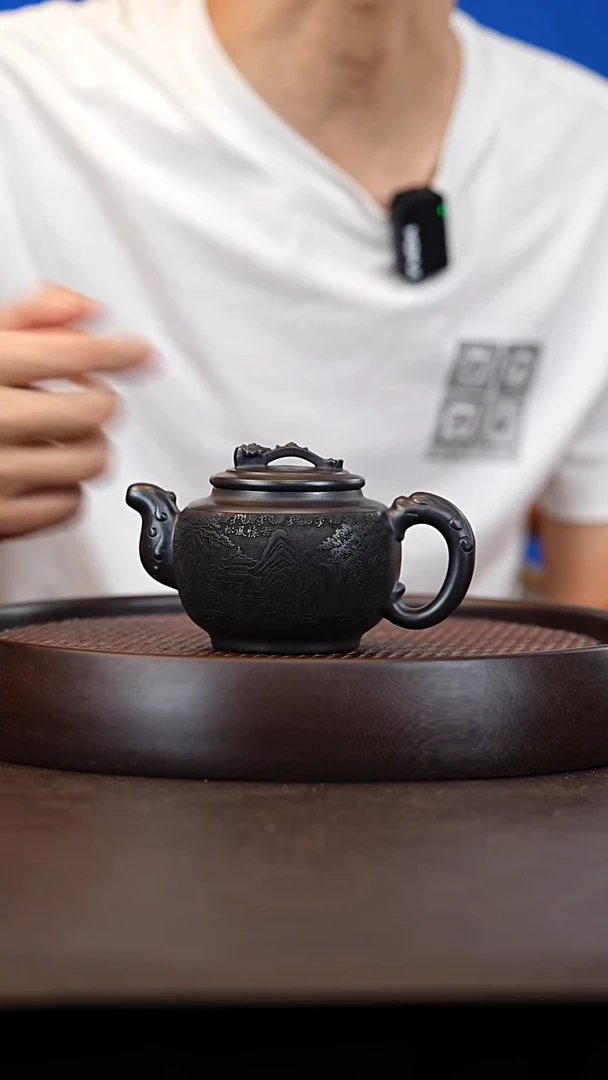 茶壶紫砂石黄