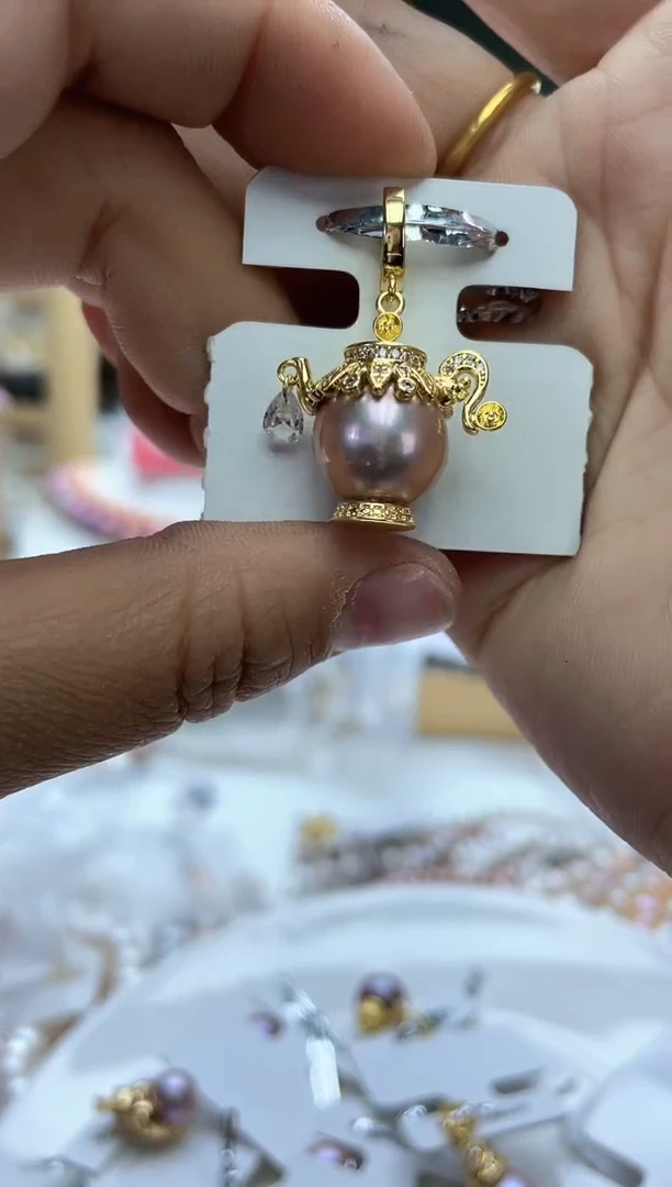 未镶嵌吊坠淡水珍珠神灯吊坠（多样性发一）