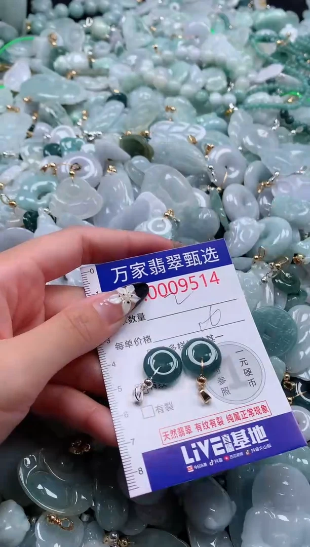 翡翠未镶嵌颈饰9514