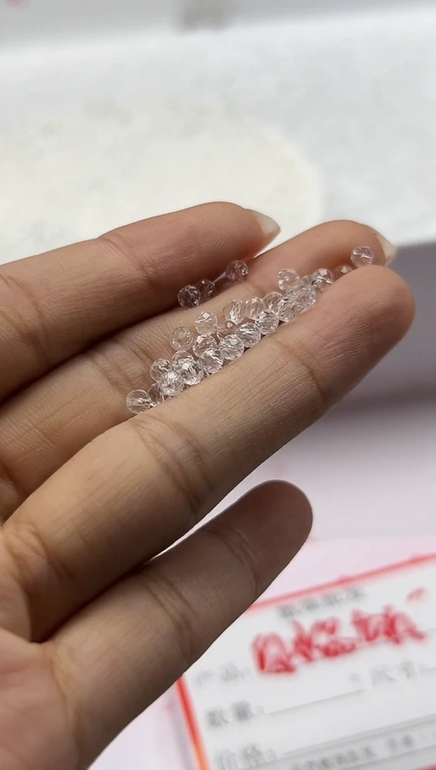 颈饰未镶嵌水晶W3062白水切面3MM*100颗