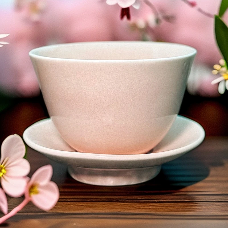 【DXC家】120ML 粉萤主人杯 带9CM底托 磨砂质感 可爱清新款 礼盒装