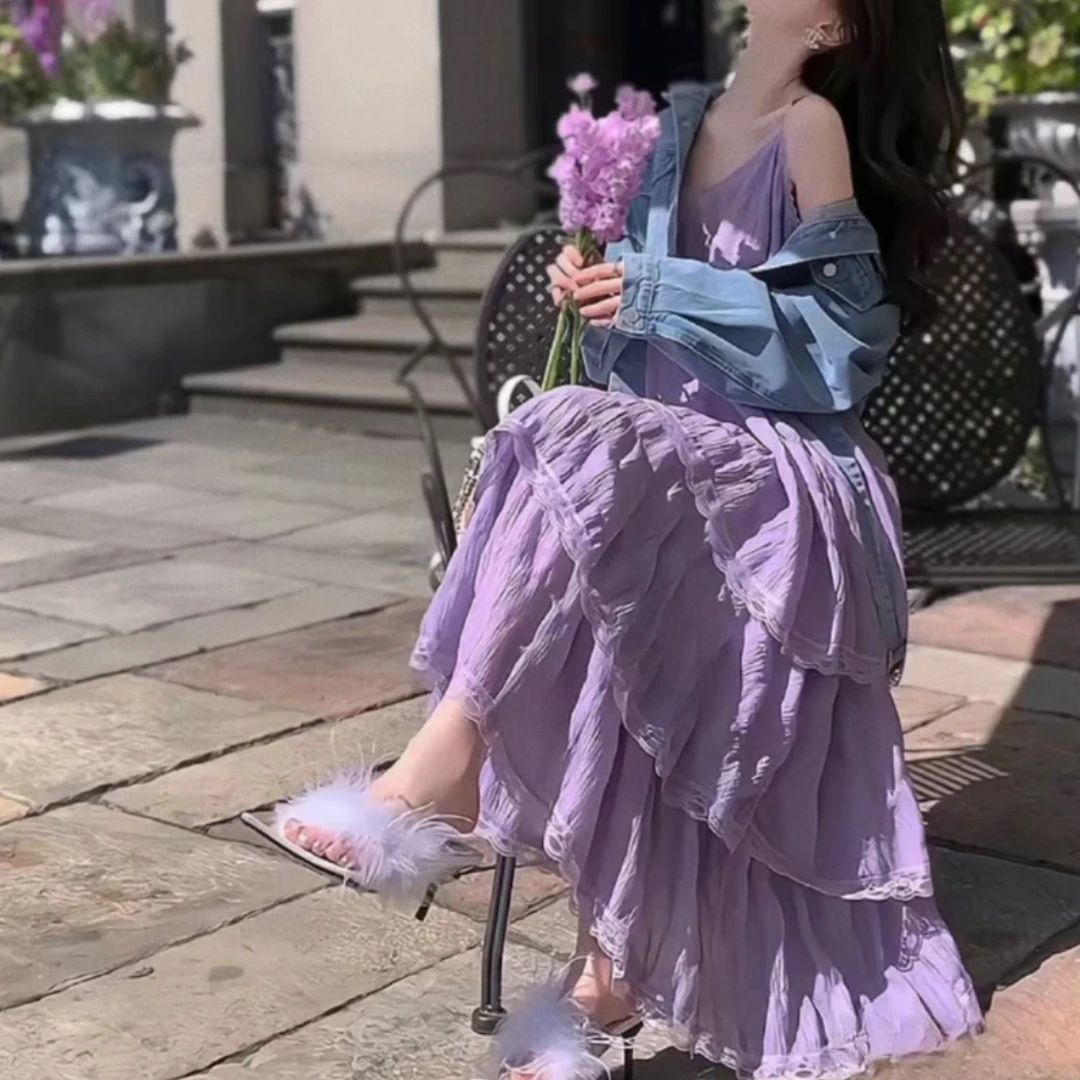 【王大锤女装】直播专用链接春夏仙女裙子法式复古连衣裙气质鱼尾