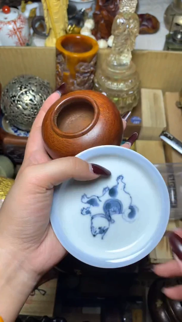 紫砂盖碗瓷器默认微瑕瓷器