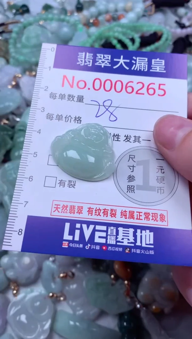 吊坠(不含链)未镶嵌翡翠6265