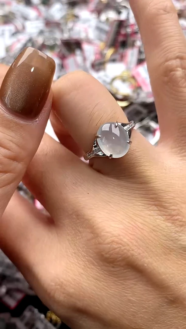 【闪购商品】翡翠戒指银S925镶嵌5555555    2