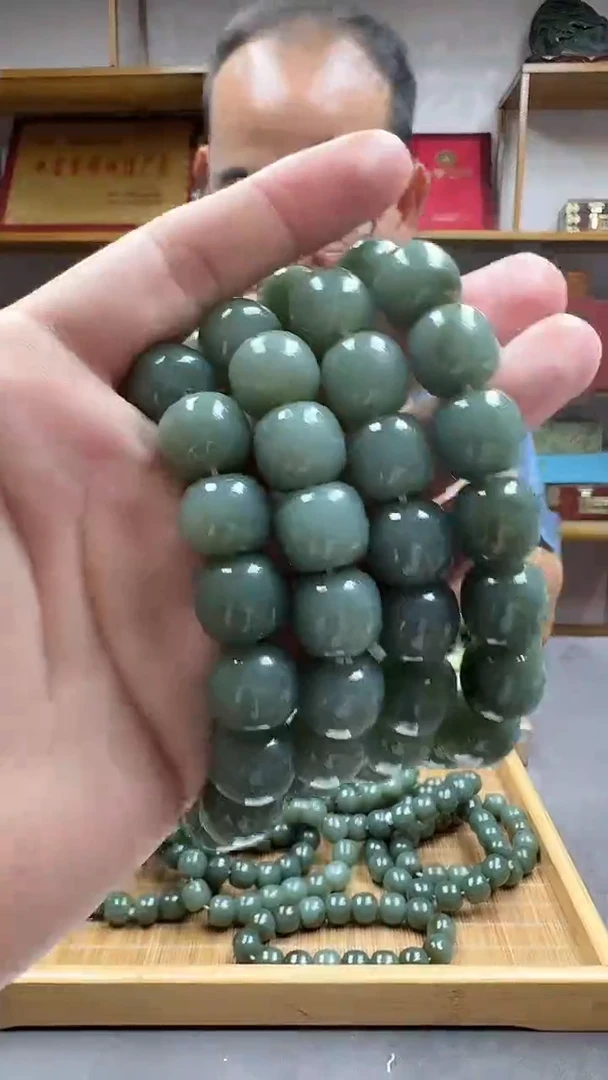手链未镶嵌和田玉14且末湖水蓝多样性发货·拍一发一