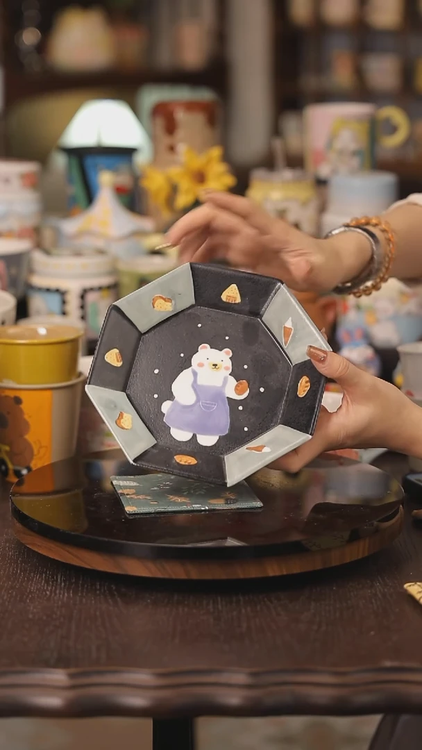 摆件景德镇釉下彩绘设计师款式陶瓷