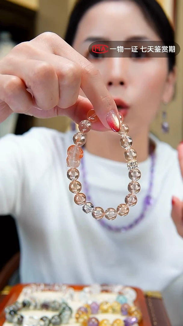 未镶嵌手链水晶闪购18号 天然芬达兔毛设计款手链