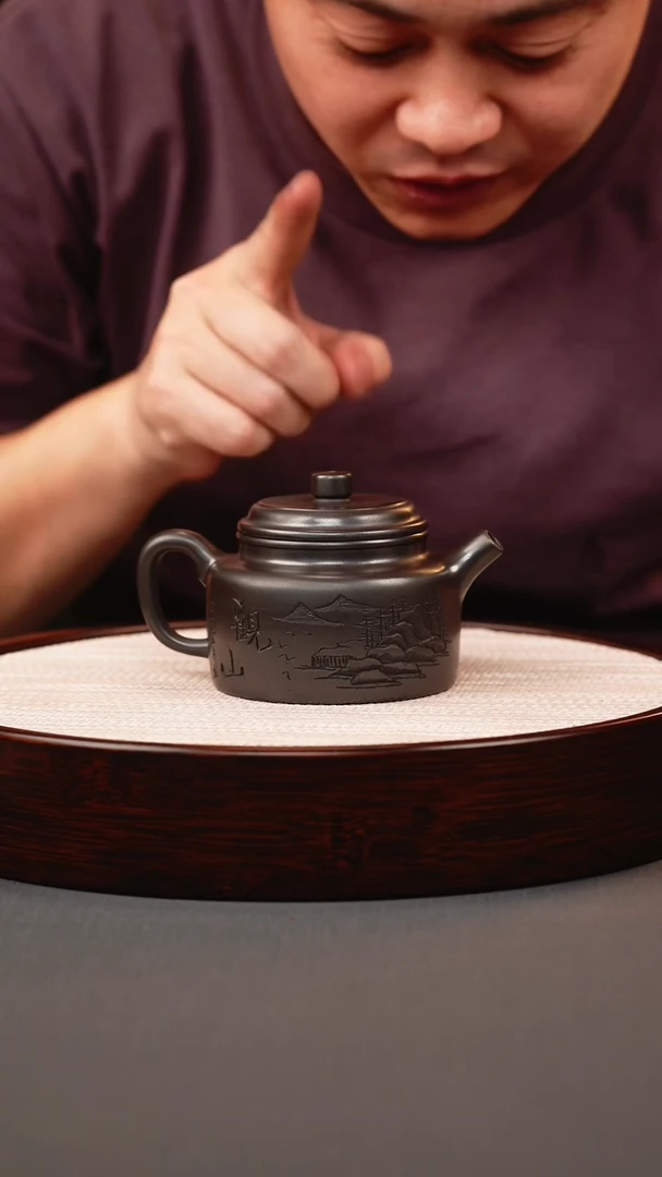 茶壶紫砂石黄观山德钟