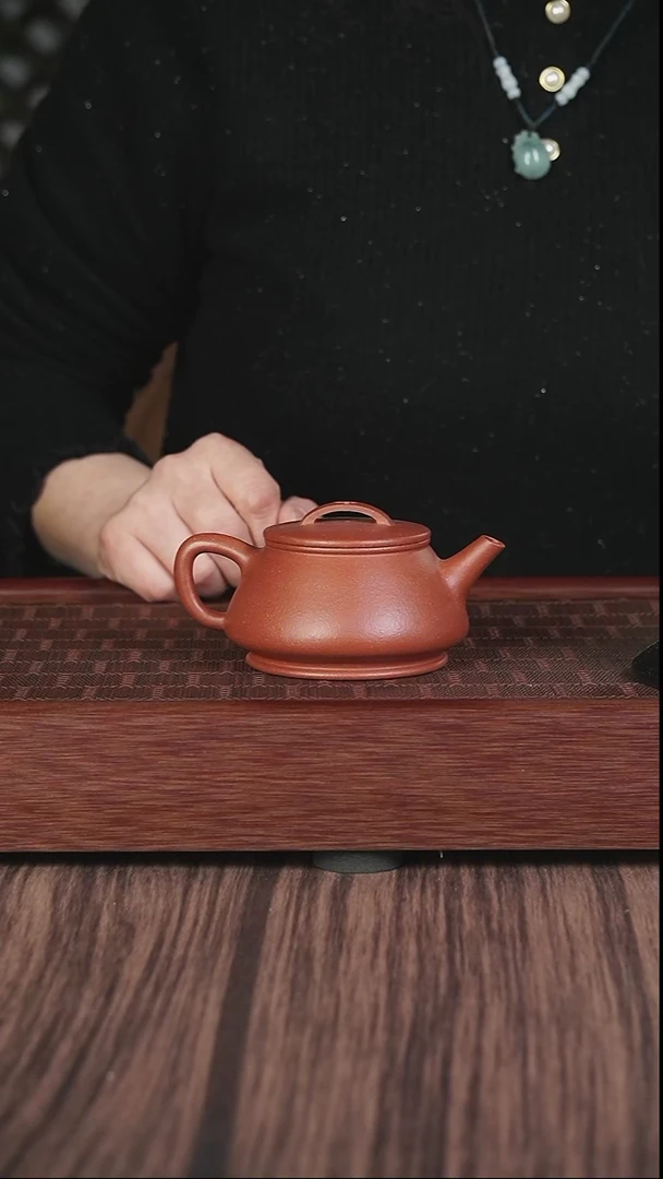 【闪购商品】紫砂茶壶xll  红降坡  瓦瓢