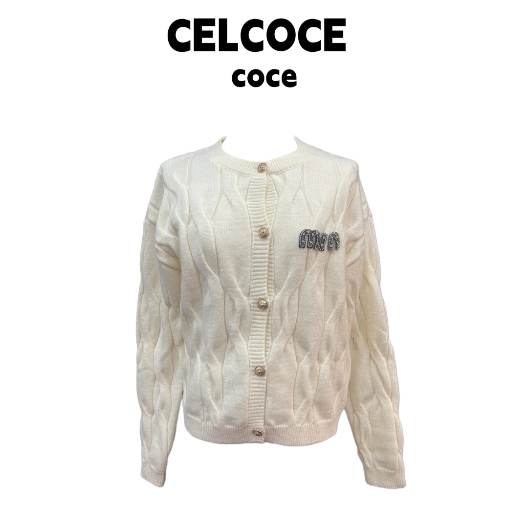 CELCOCE-A07-针织T女小香风减龄领高端南油气质上衣女-现
