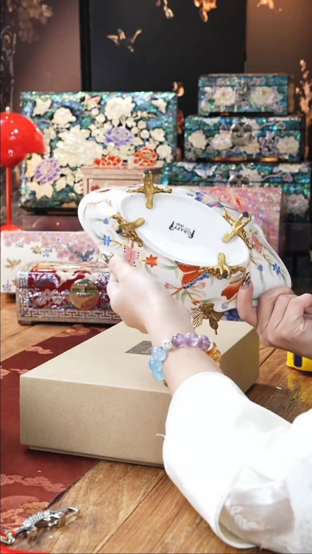 【闪购商品】瓷片豆包儿推荐饰品摆件