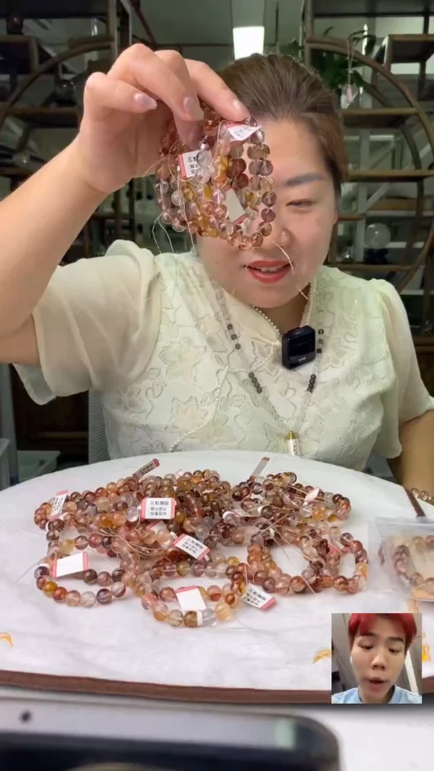 水晶珠宝半成品未镶嵌胶花串10mD663多样性发其一