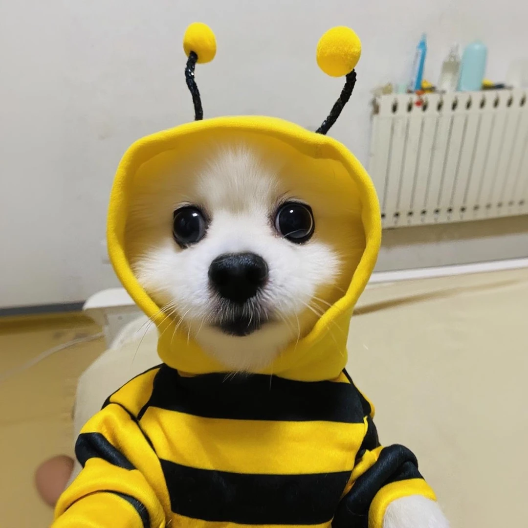 狗狗衣服小蜜蜂秋季卫衣雪纳瑞泰迪中小型幼犬猫咪宠物衣服变身装